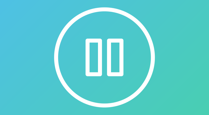 Sunday Reflections: Pause